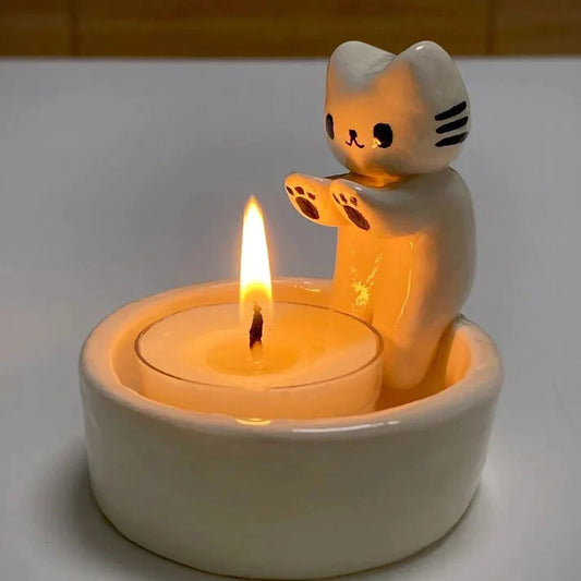 Kitten Candle Holder-What About Noah