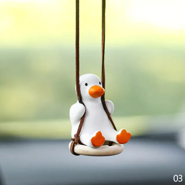 Knit Cap Duck Car Pendant-What About Noah