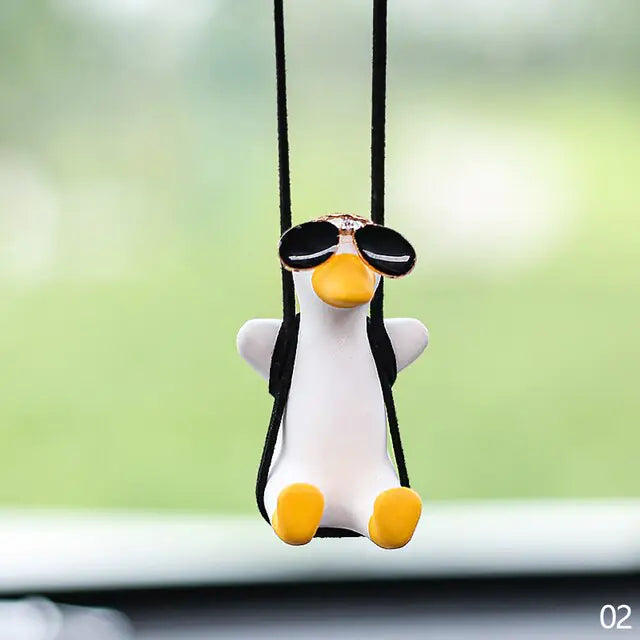 Knit Cap Duck Car Pendant-What About Noah