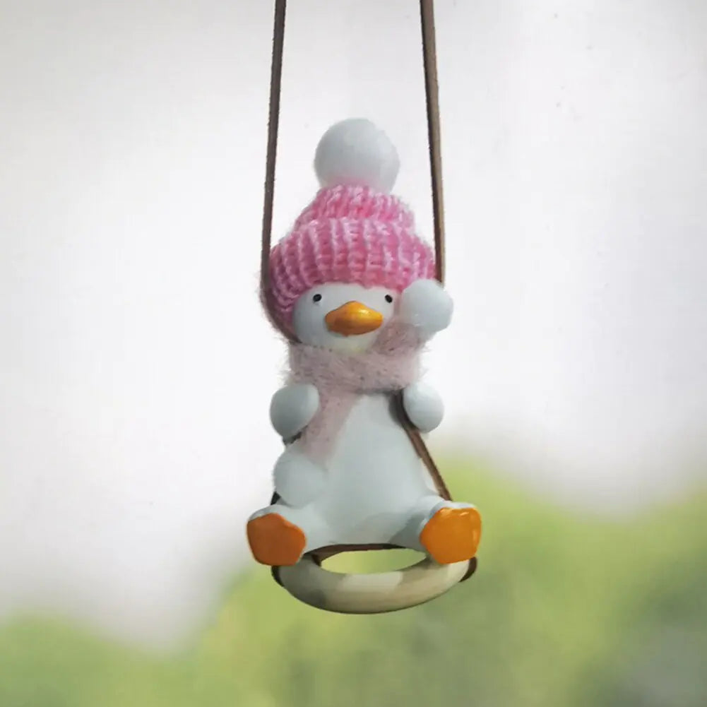 Knit Cap Duck Car Pendant-What About Noah