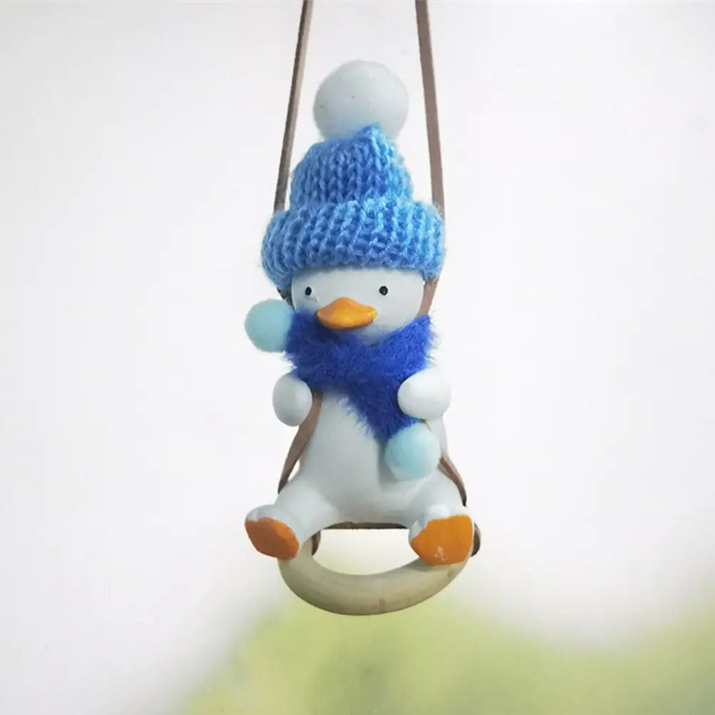 Knit Cap Duck Car Pendant-What About Noah