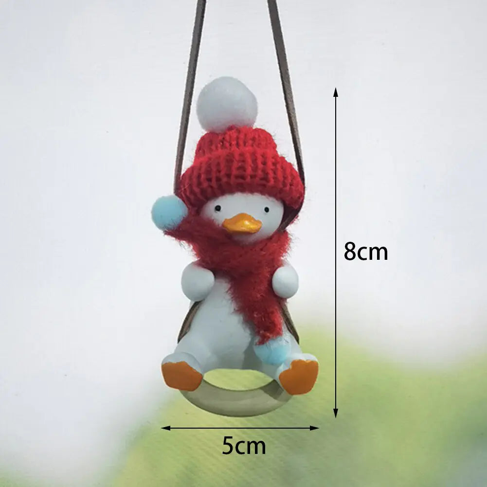 Knit Cap Duck Car Pendant-What About Noah