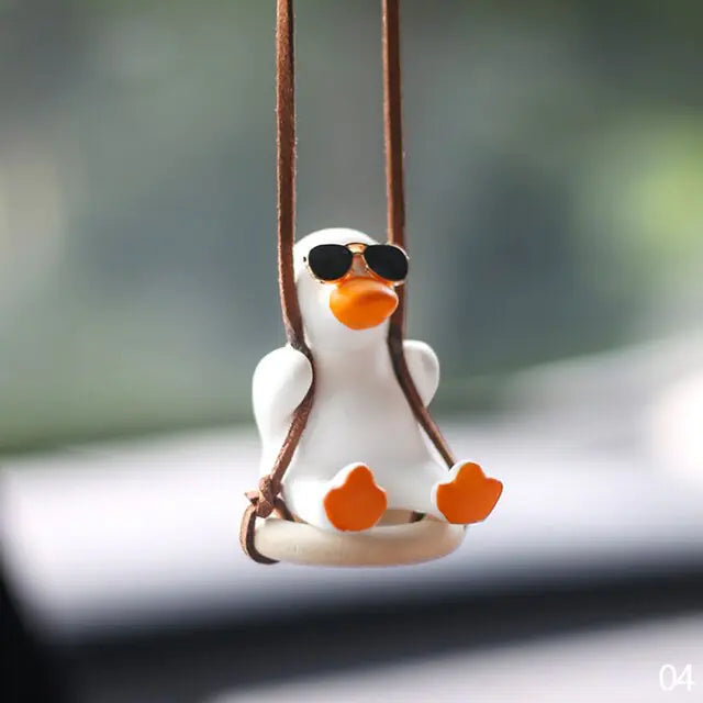 Knit Cap Duck Car Pendant-What About Noah