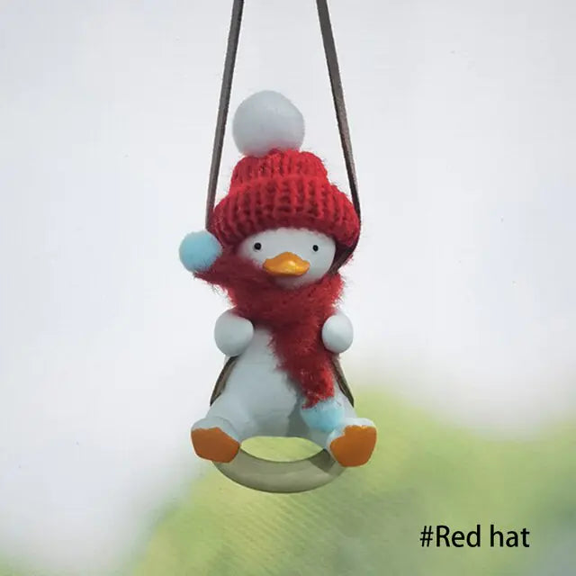 Knit Cap Duck Car Pendant-What About Noah