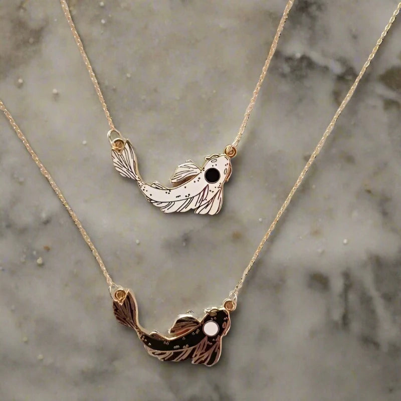 Koi Fish Pendant Necklace-What About Noah