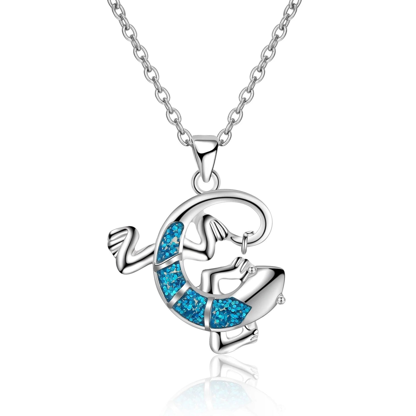 Lizard Pendant Necklace-What About Noah