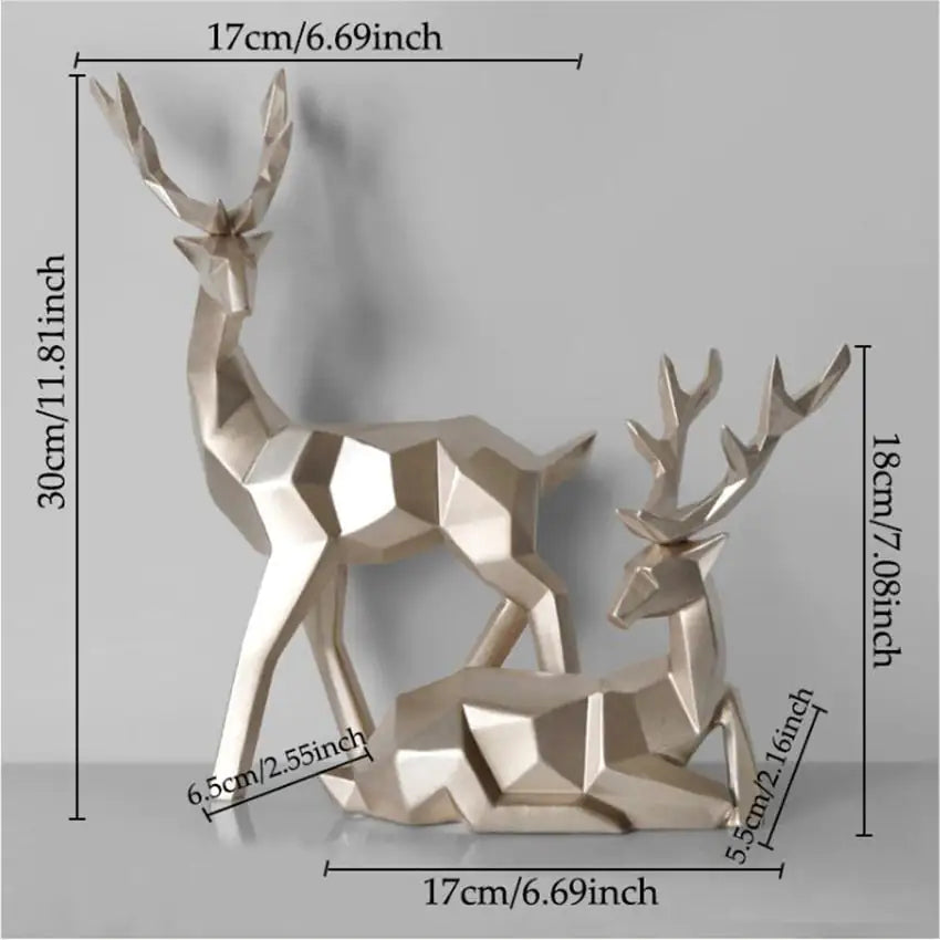 Majestic Deer Statue Figurines-What About Noah