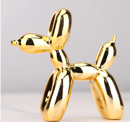 Metallic Balloon Dog Figurines-What About Noah