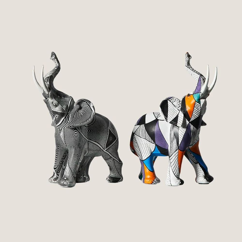 Modern Artsy Elephant Figurine-What About Noah