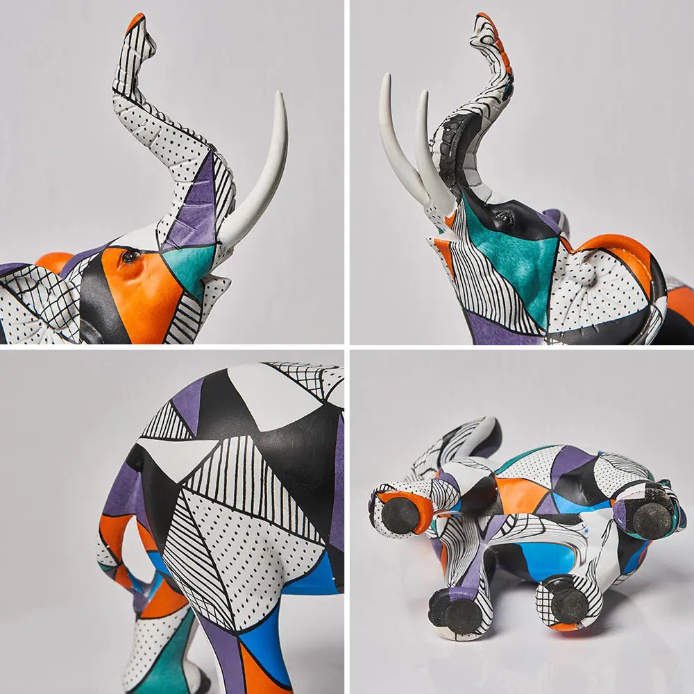 Modern Artsy Elephant Figurine-What About Noah