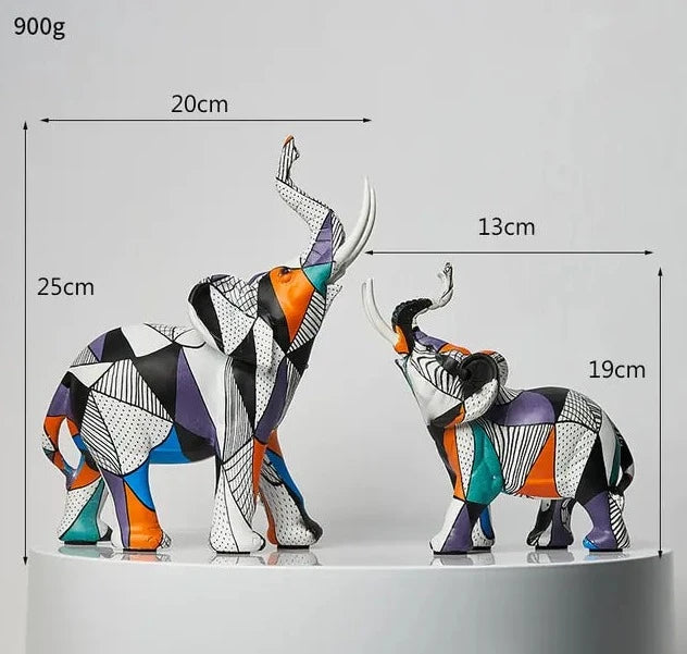 Modern Artsy Elephant Figurine-What About Noah