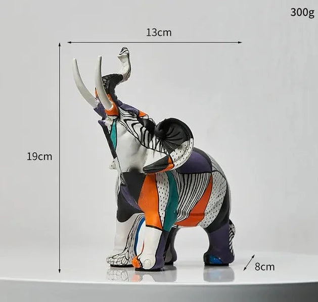 Modern Artsy Elephant Figurine-What About Noah