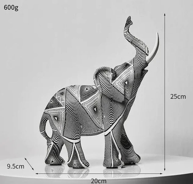 Modern Artsy Elephant Figurine-What About Noah