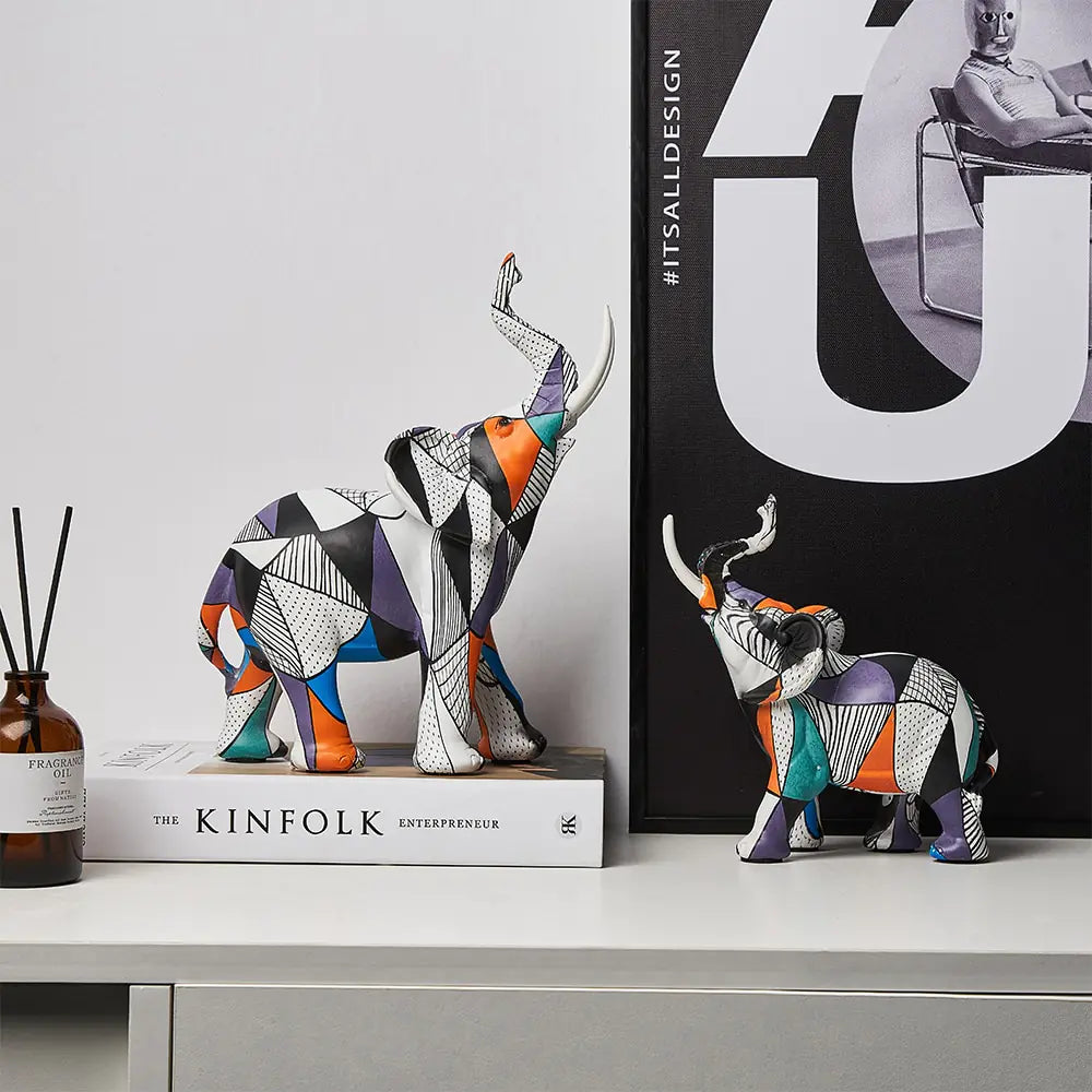 Modern Artsy Elephant Figurine-What About Noah