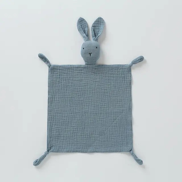 Rabbit Cotton Muslin Baby Blanket-What About Noah