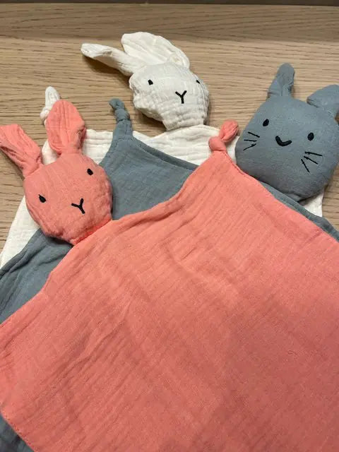 Rabbit Cotton Muslin Baby Blanket-What About Noah