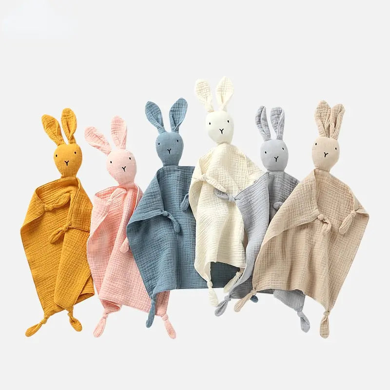 Rabbit Cotton Muslin Baby Blanket-What About Noah