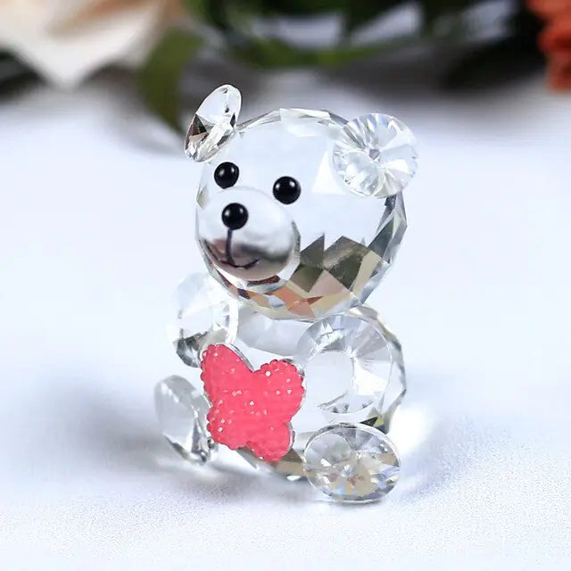 Romantic Bear Crystal Figurine-What About Noah