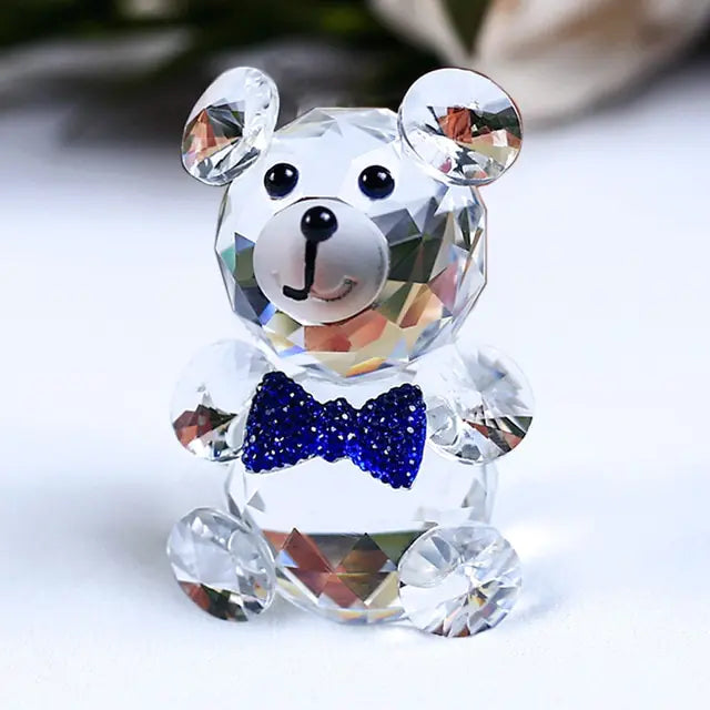 Romantic Bear Crystal Figurine-What About Noah