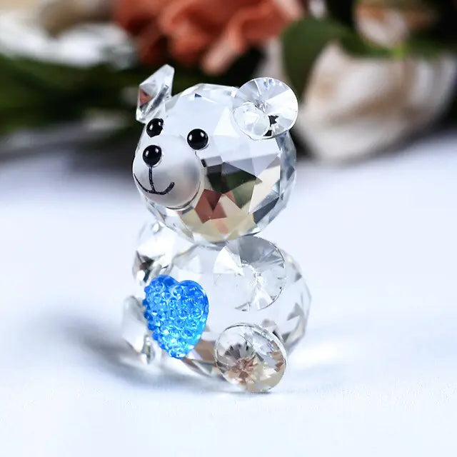 Romantic Bear Crystal Figurine-What About Noah