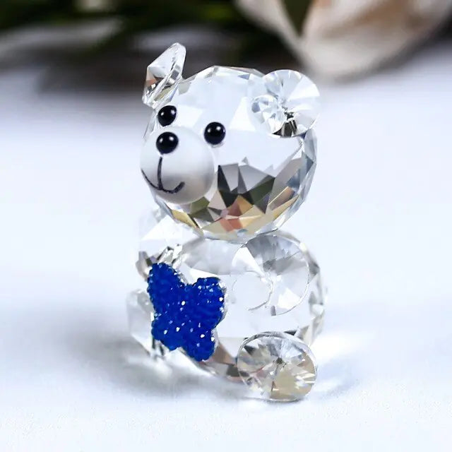 Romantic Bear Crystal Figurine-What About Noah