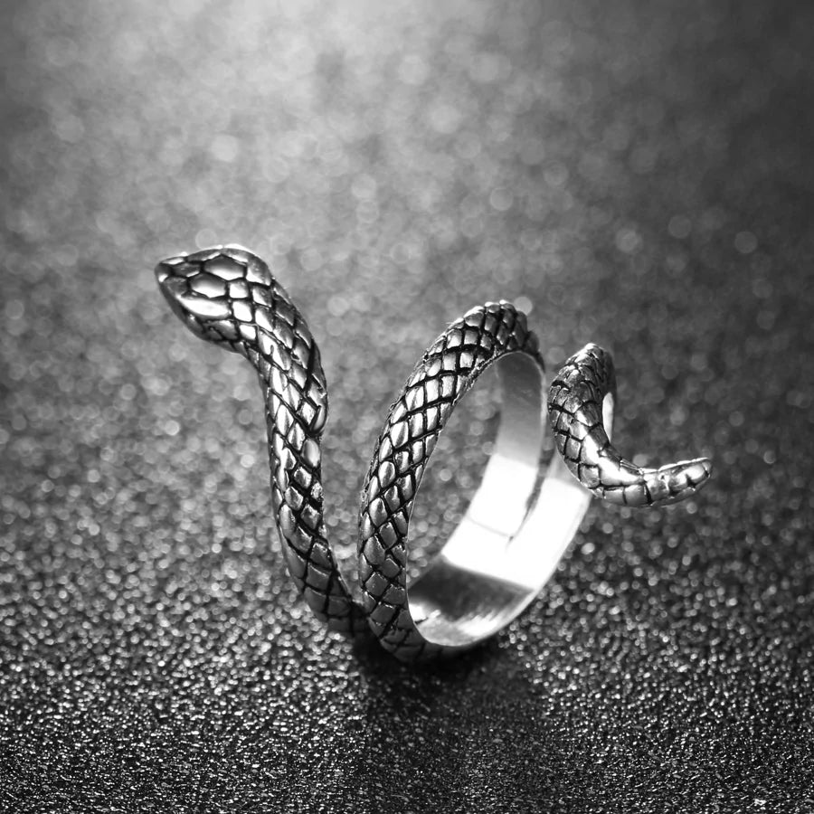 Silver-Plated Snake Ring-What About Noah