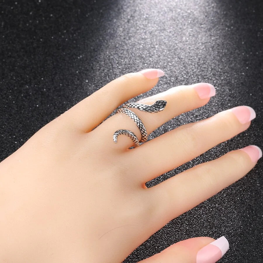 Silver-Plated Snake Ring-What About Noah