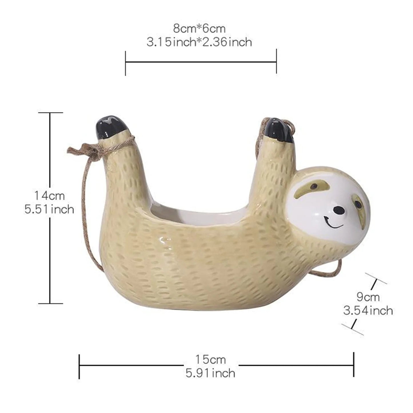 Sloth Hanging Planter-What About Noah