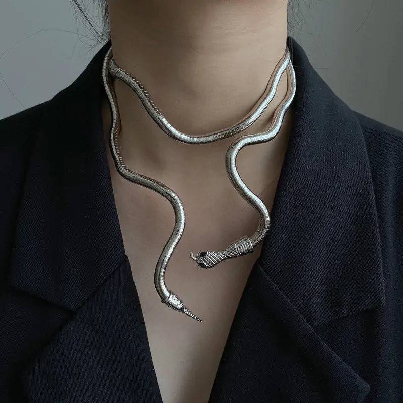 Soft Metal Snake Chain Necklace-What About Noah