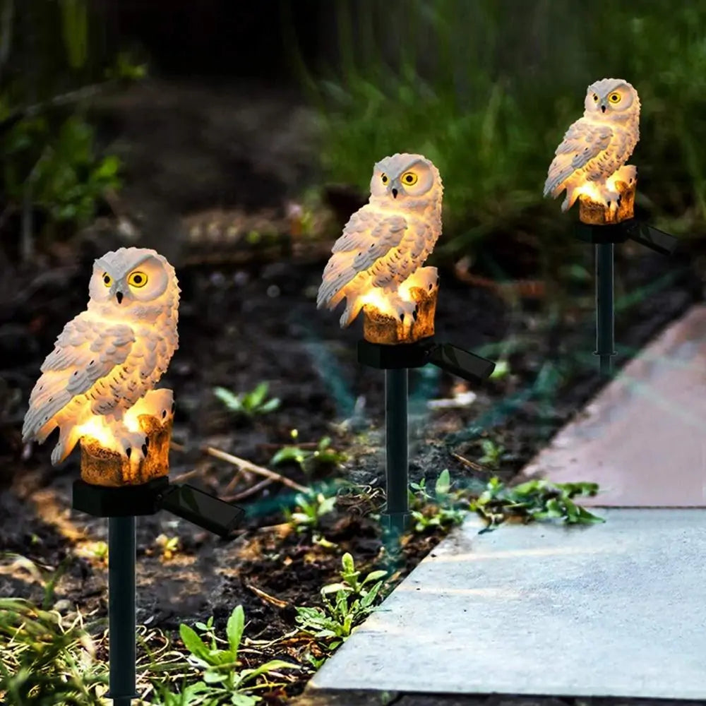 Solar Owl Shape Lawn Lamp-What About Noah