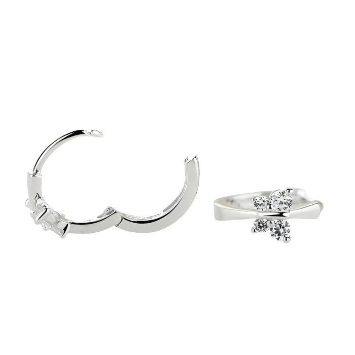 Sterling Silver Butterfly Hoop Earrings-What About Noah