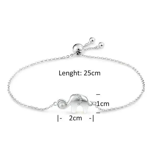 Sterling Silver Elephant Bracelet-What About Noah