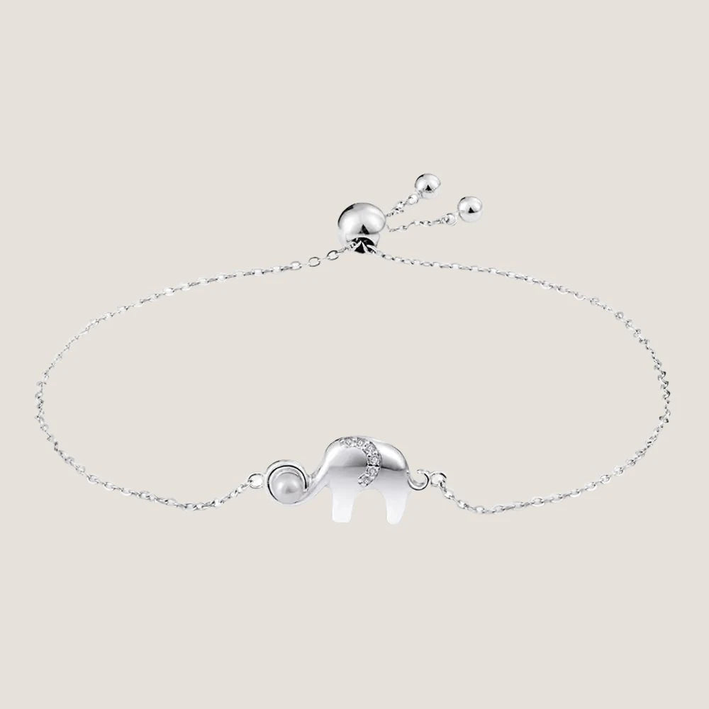 Sterling Silver Elephant Bracelet-What About Noah