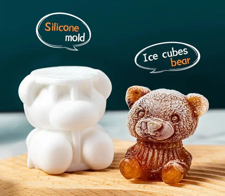 Teddy Bear Mold Ice Cube Maker-What About Noah