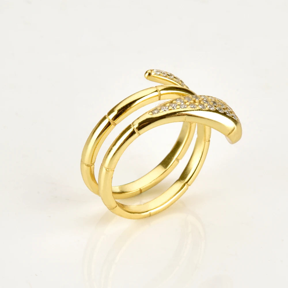 Three-Circle Snake Ring-What About Noah