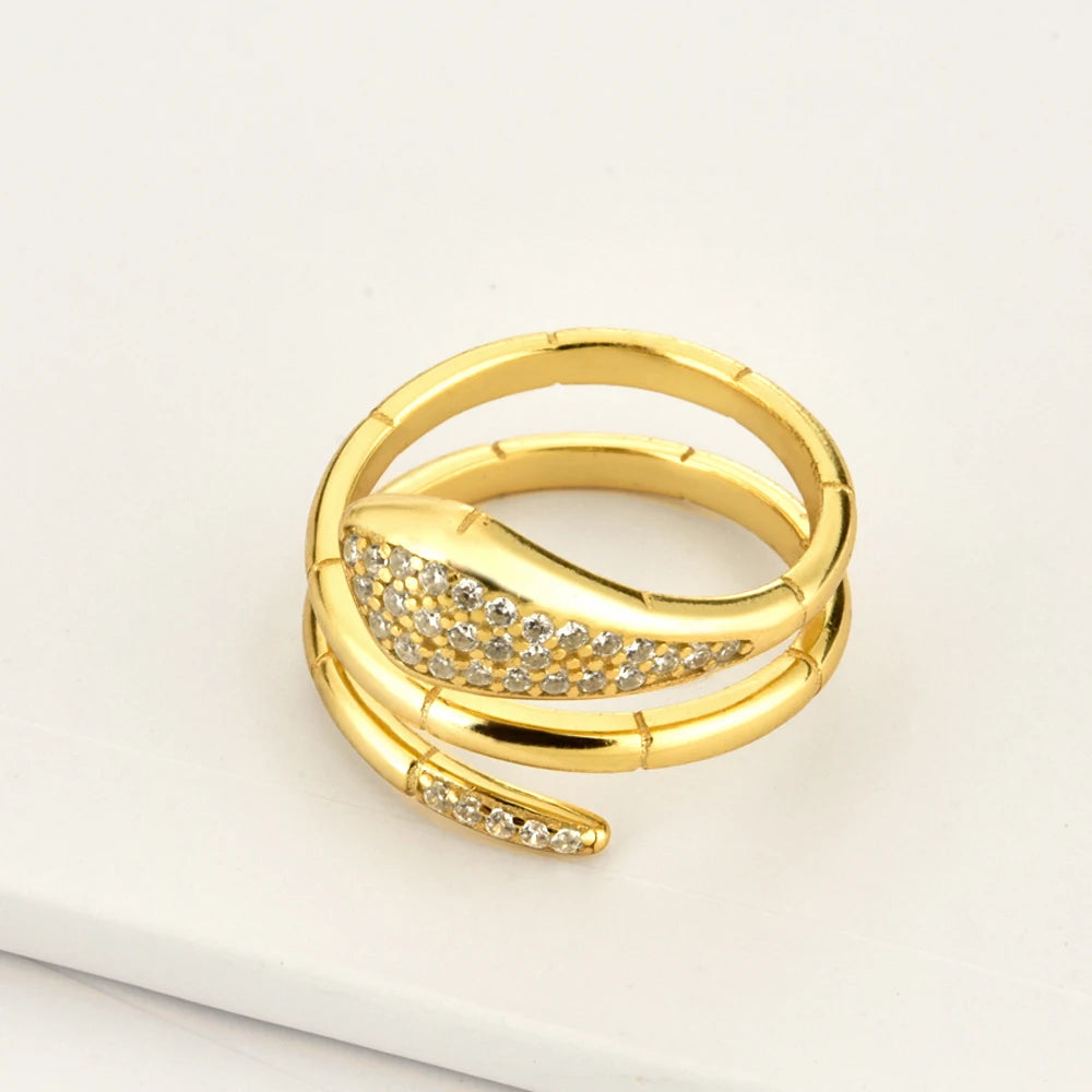 Three-Circle Snake Ring-What About Noah