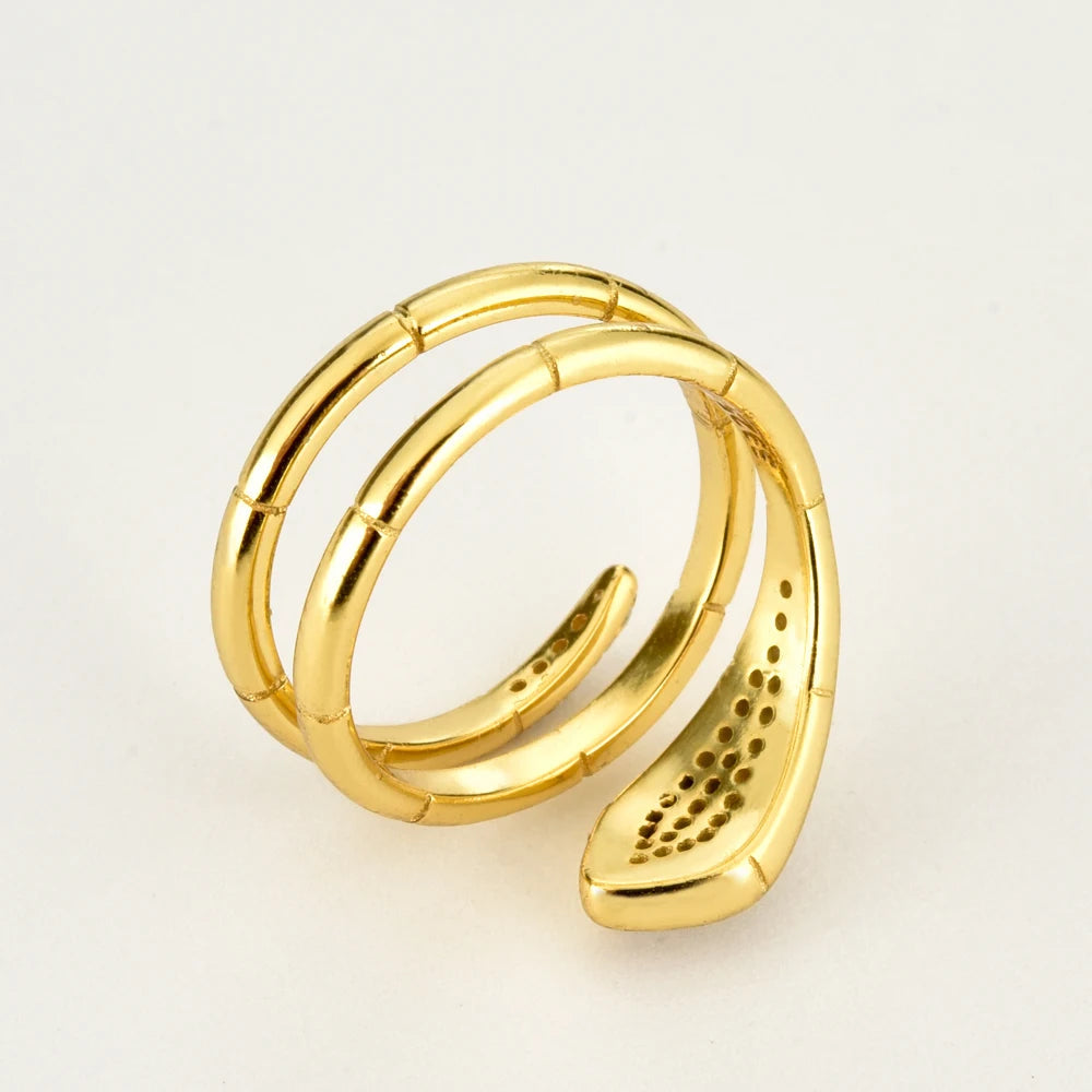 Three-Circle Snake Ring-What About Noah