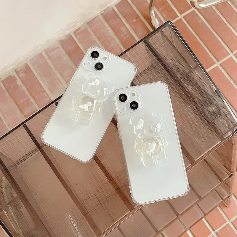 Transparent 3D Bear Case-What About Noah