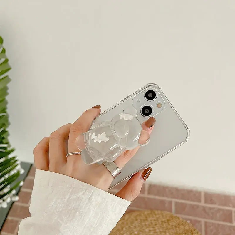 Transparent 3D Bear Case-What About Noah