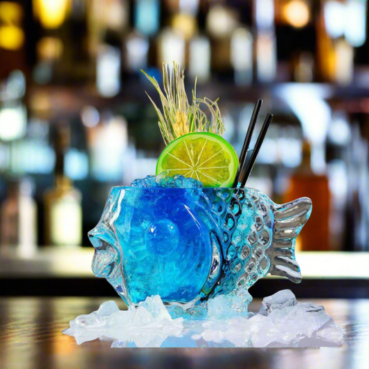 Transparent Fish-Shaped Cocktail Glass-What About Noah