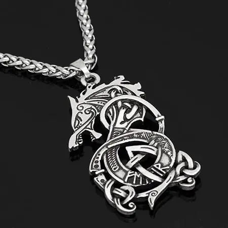 Viking Dragon Pendant Necklace-What About Noah