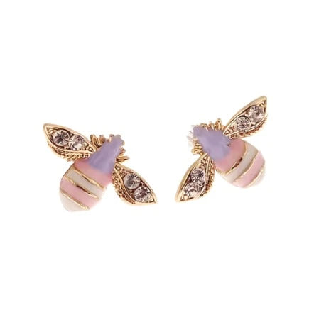 Winged Bee Stud Earrings-What About Noah