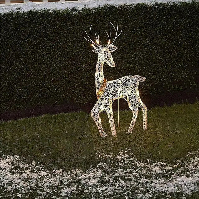 Wrought Iron Deer LED Lights-What About Noah