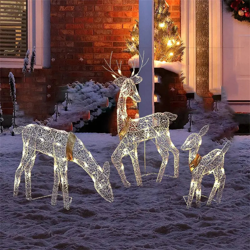 Wrought Iron Deer LED Lights-What About Noah