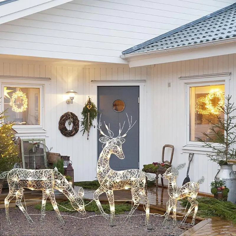 Wrought Iron Deer LED Lights-What About Noah