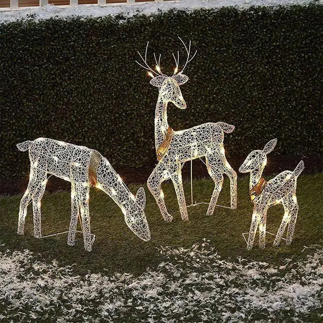 Wrought Iron Deer LED Lights-What About Noah