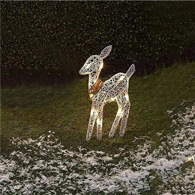 Wrought Iron Deer LED Lights-What About Noah