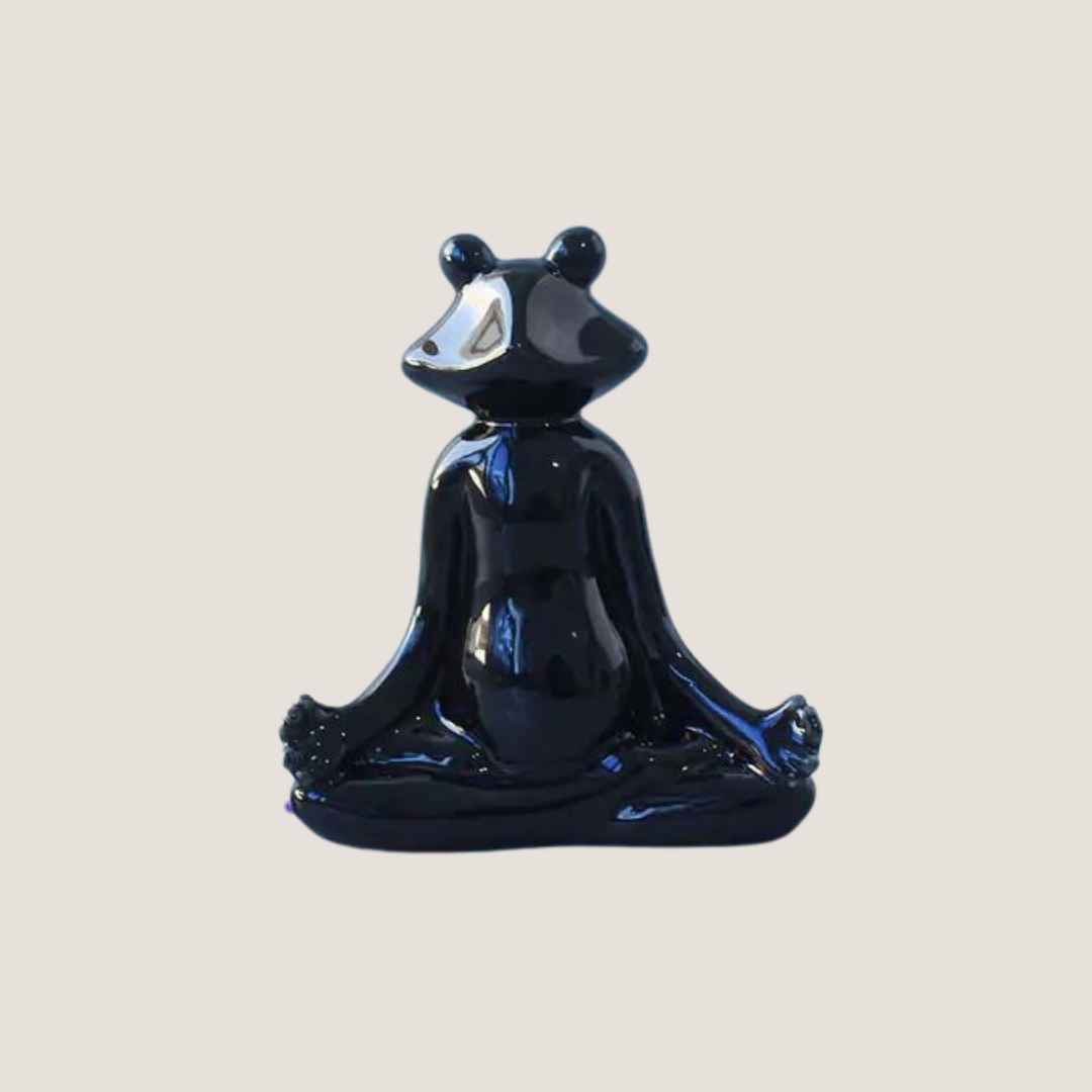 Yoga Frog Ceramic Figurines-What About Noah